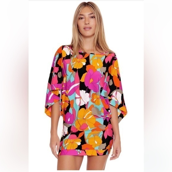 Trina Turk Other - NWT Trina Turk Solar Floral Swim Cover Up Tunic Dress